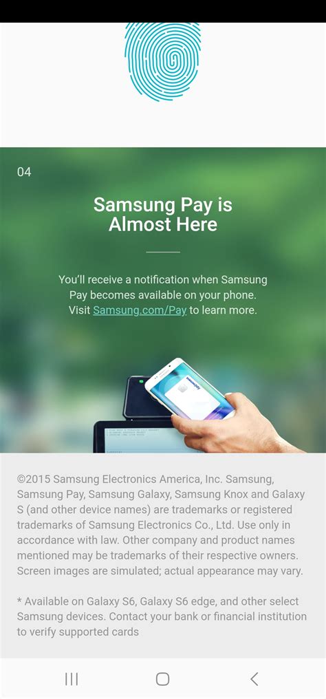 samsung pay not available in your country